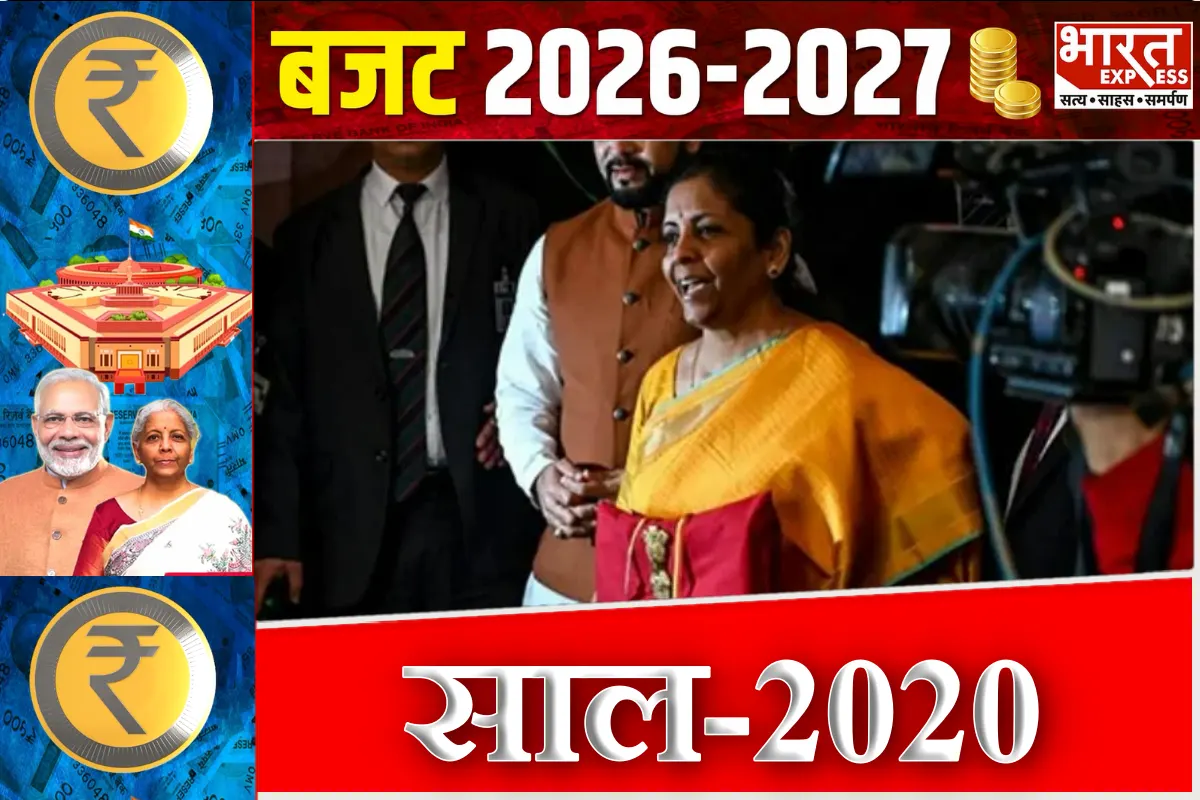 2020 union budget 2026 fm nirmala sitharaman saree