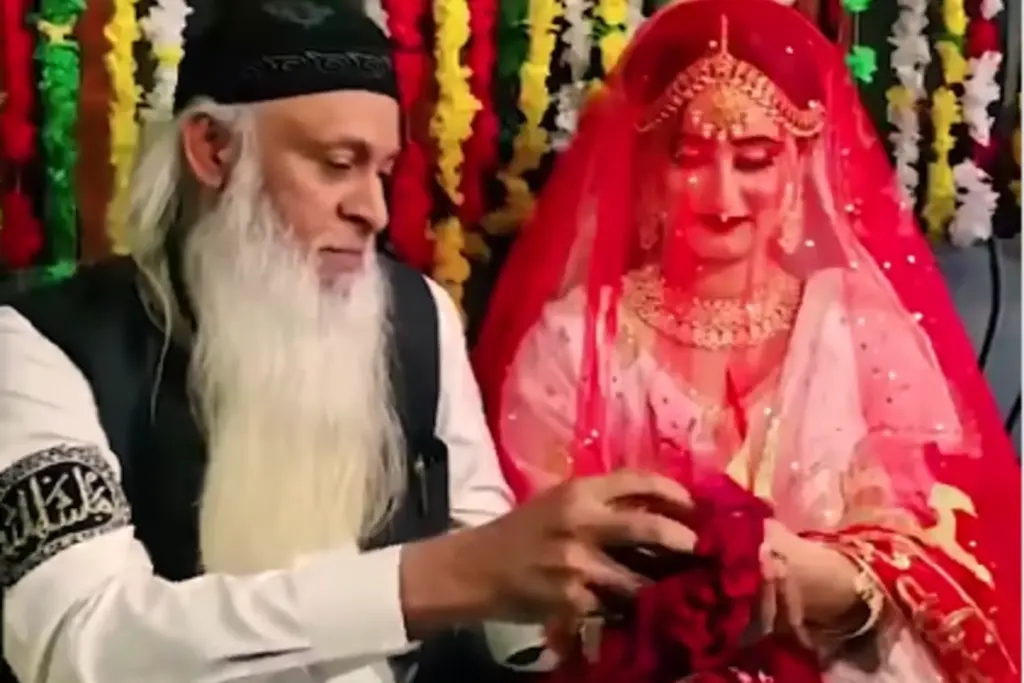 Pakistan Viral Wedding 60 year old man marries 22 old girl