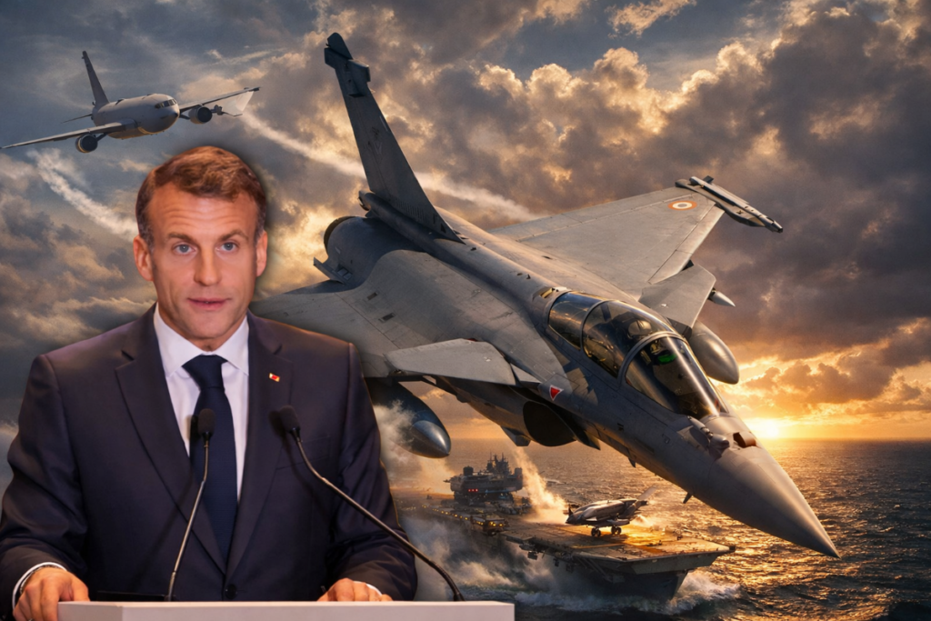 France President Emmanuel Macron on Rafale Deal