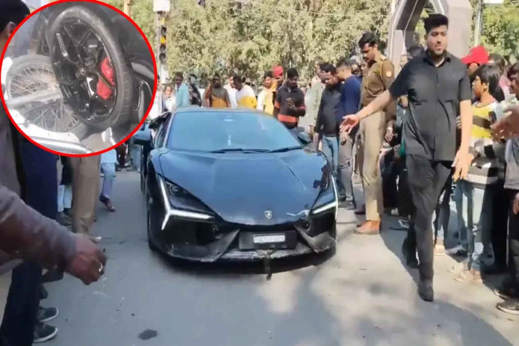 Kanpur Lamborghini Accident