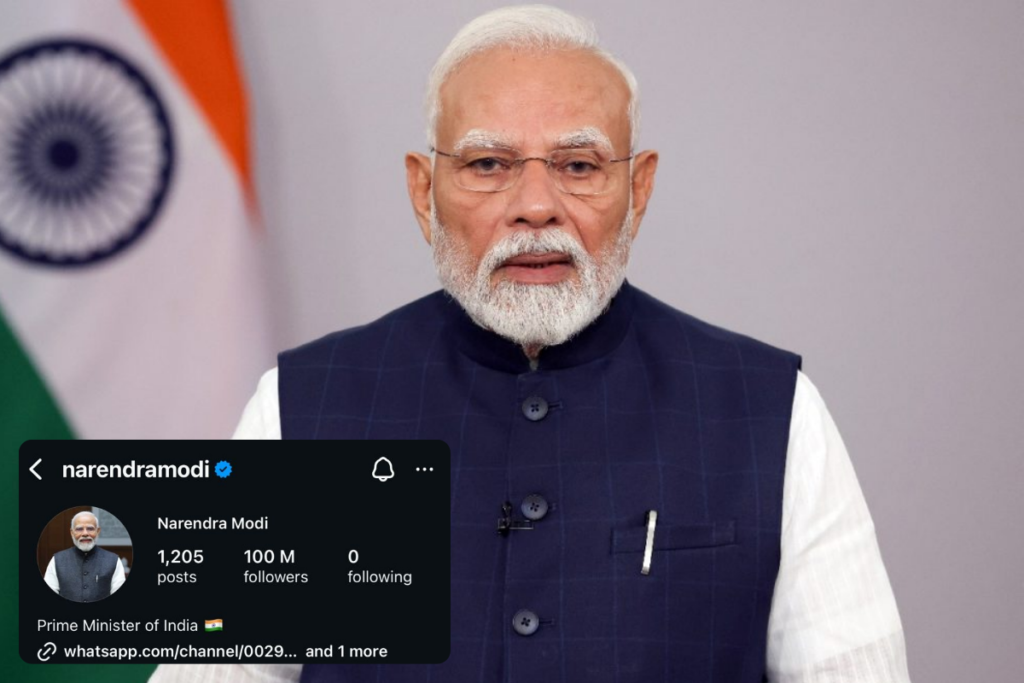 PM Modi 100 million