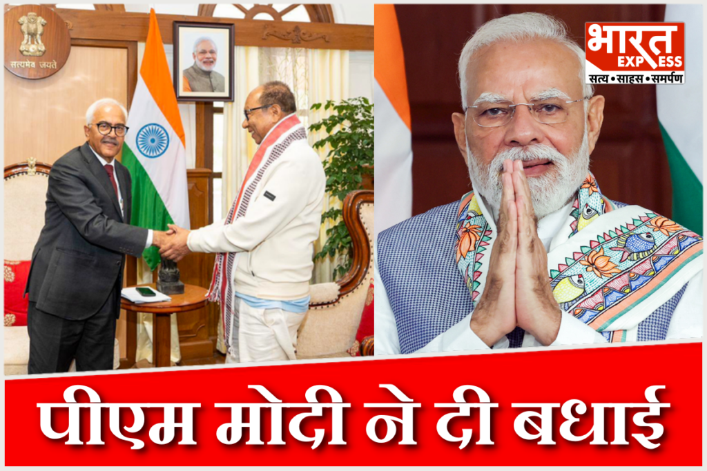 PM Narendra Modi congratulating Manipur CM