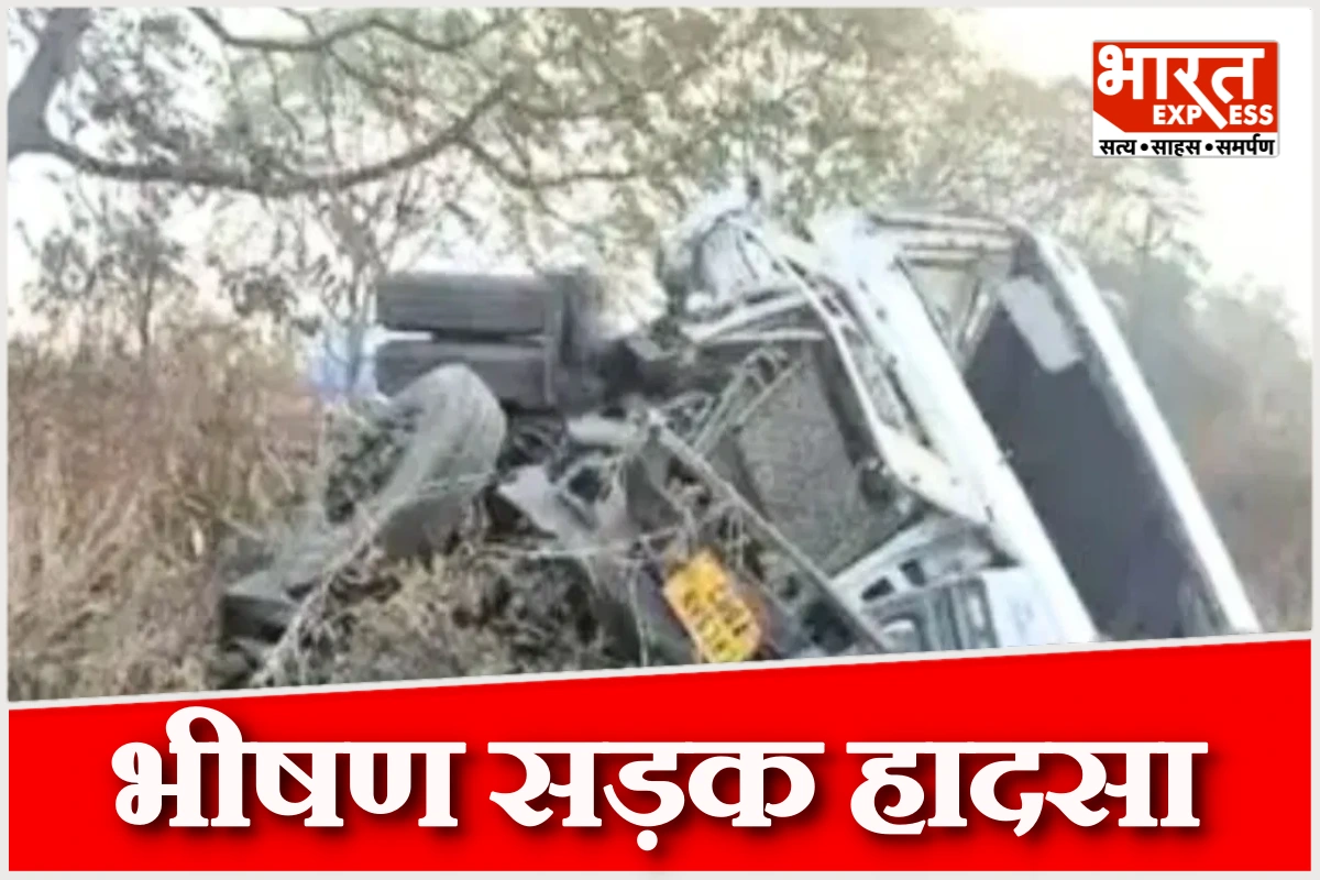 झारसुगुडा में भीषण सड़क हादसा: पांच पुलिसकर्मियों की मौत, चार घायल