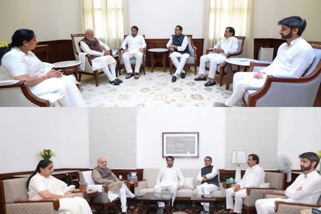 Sunetra Pawar meets PM Narendra Modi and Amit Shah in New Delhi