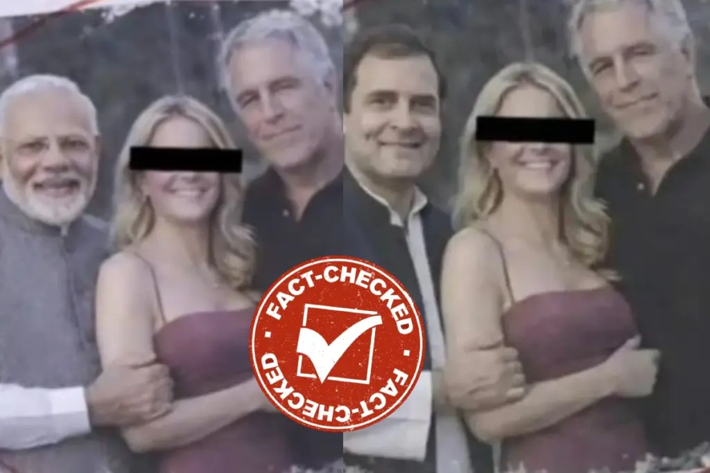 PM Modi Epstein Photo Fact Check