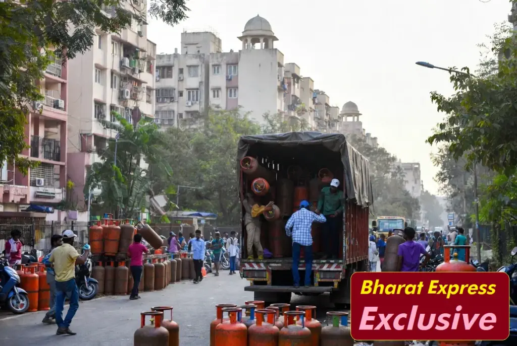 Bharat Express LPG gas cylinder