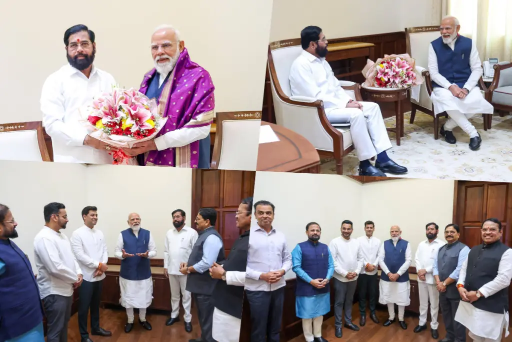 Eknath Shinde PM Modi meeting