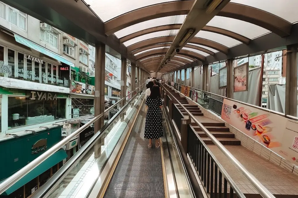 Hong Kong, Moving Walkway, Hong Kong Escalator Road