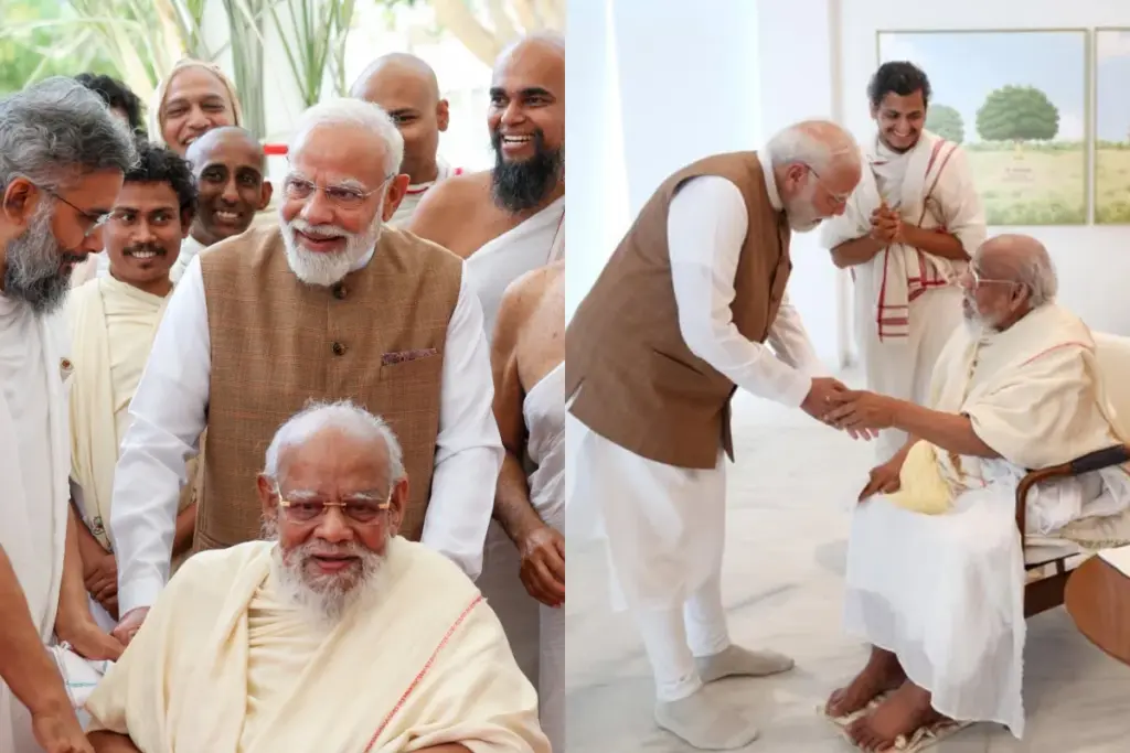 PM Modi, Jain Acharya Padmasagar Surishwarji