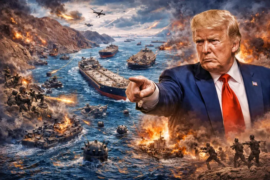 Trump challenge In Hormuz Strait