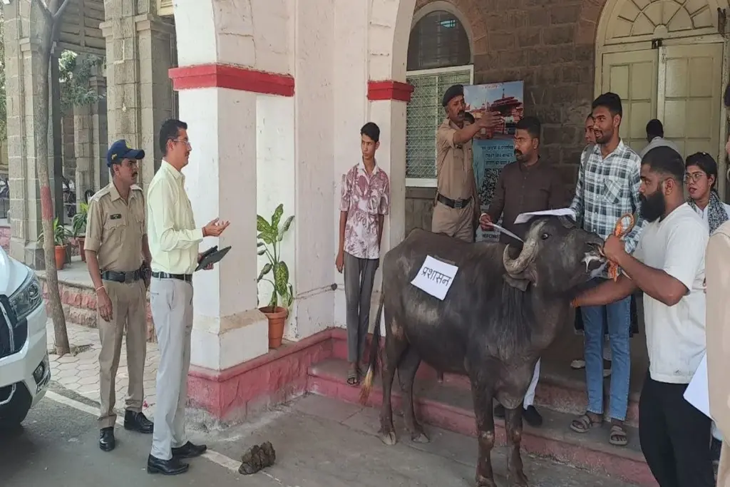 ABVP Protest Dewas due to College Fee Hike