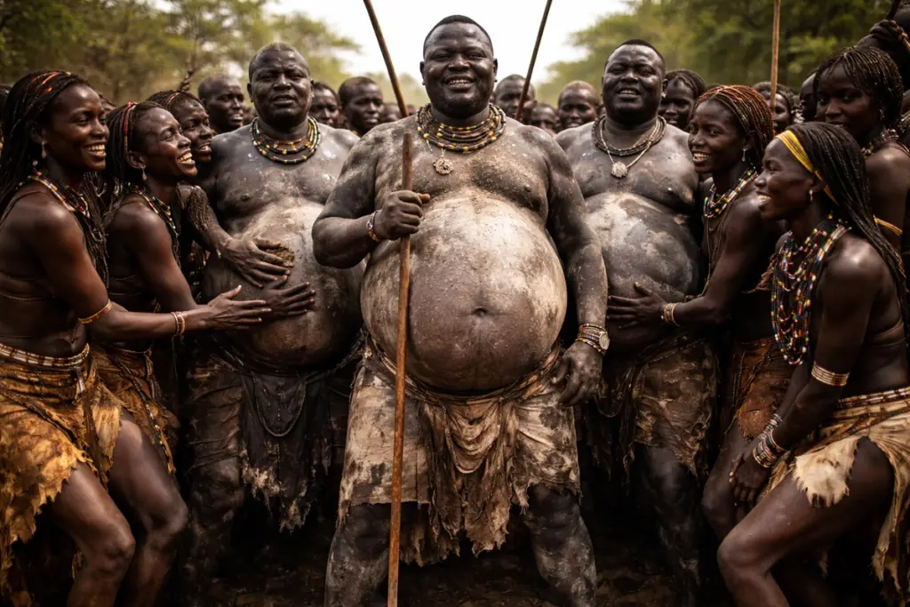 ajab gajab bodi-tribe-ethiopia-biggest-belly-men-handsome-tradition