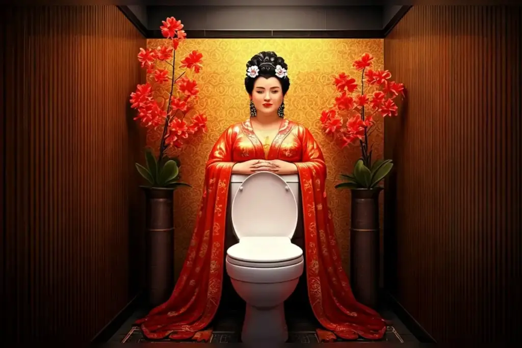 china weird tradition toilet goddess zigu worship lantern festival