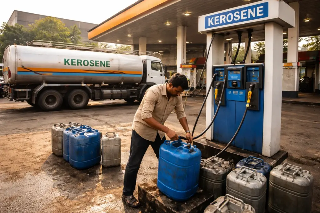 Kerosene at Petrol Pumps
