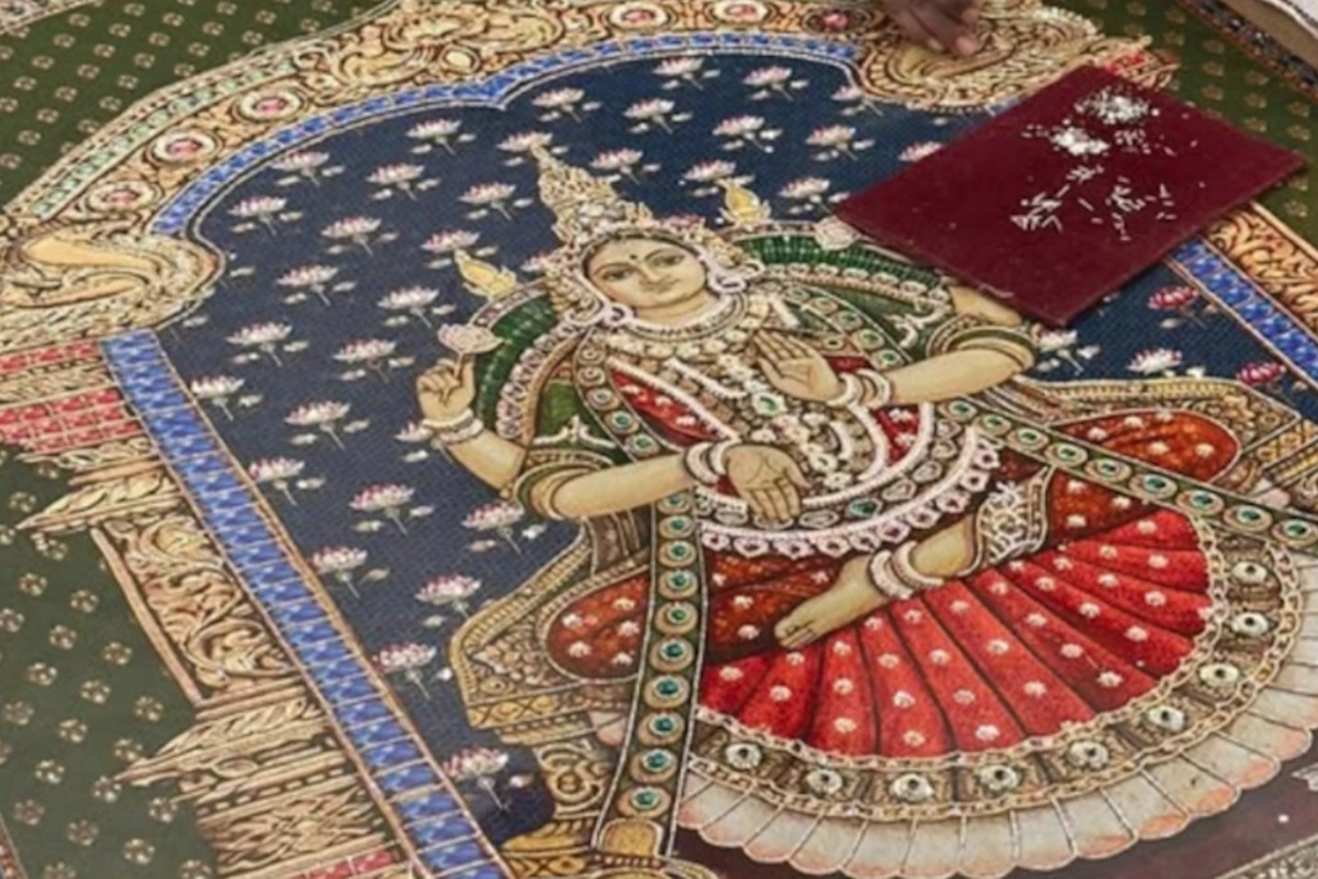 Rashmika Mandanna Mehendi Saree