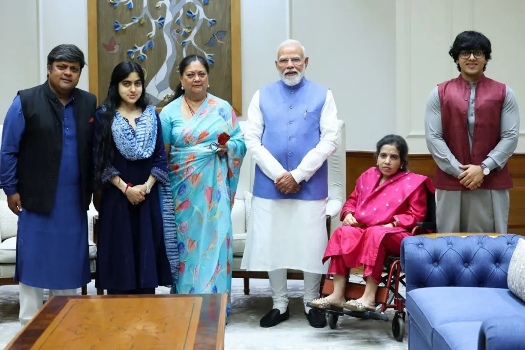 PM Modi meeting Vasundhara Raje