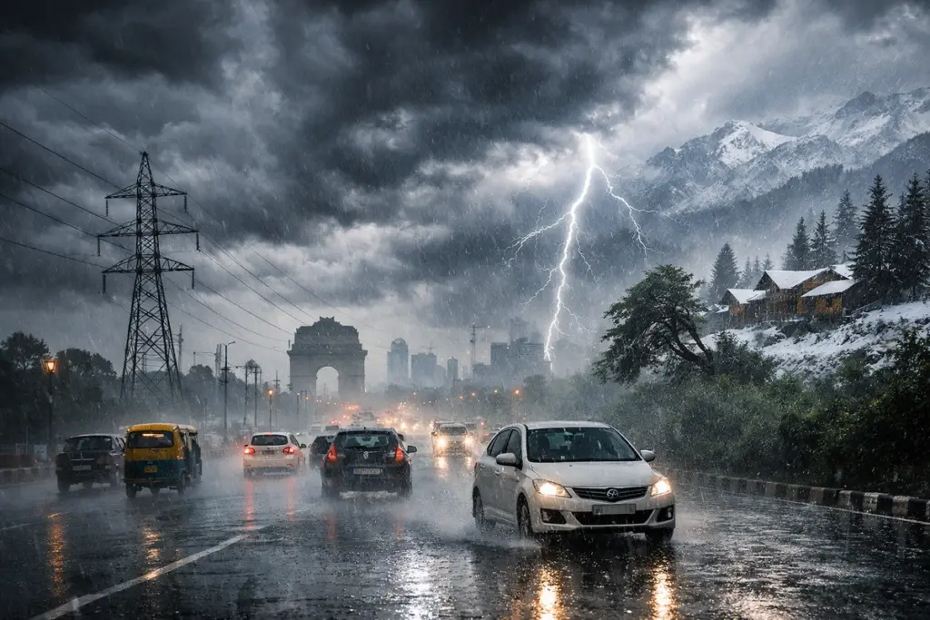 Aaj Ka Mausam weather update april 1 delhi ncr chandigarh rain alert hailstorm forecast