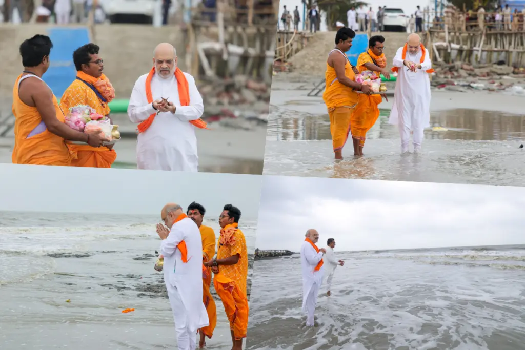Amit Shah West Bengal Gangasagar visit