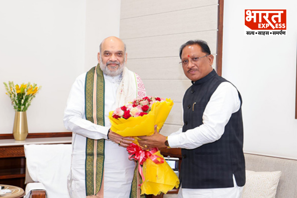 CM Vishnu Deo Sai Meeting Amit Shah