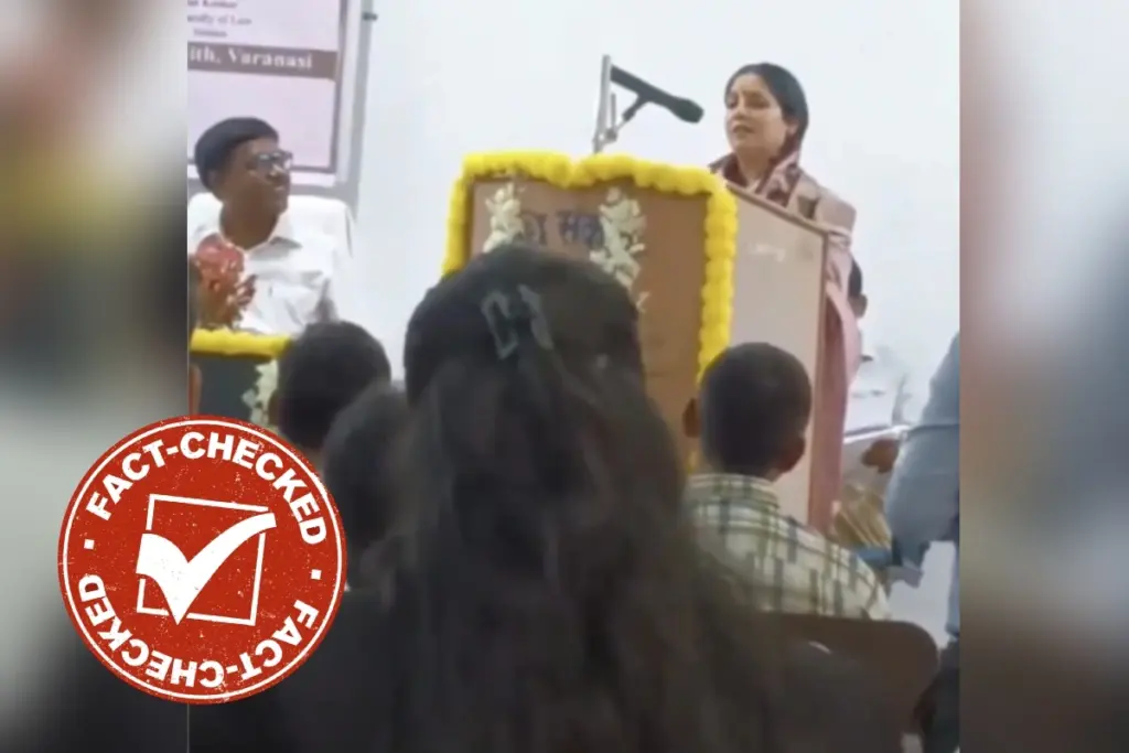 Fact Check Justice Swarana Kanta Sharma Video Viral with False RSS Promotion Claim