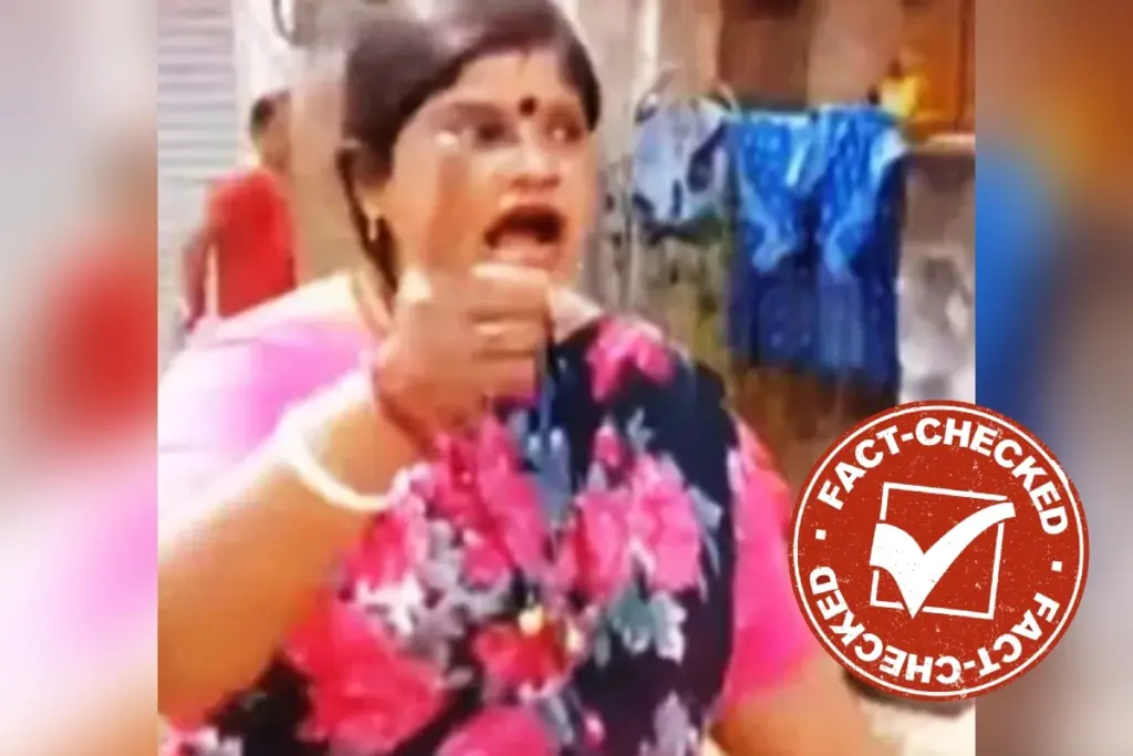 Fact Check Old Video of Woman Threatening BJP Voters Goes Viral in West