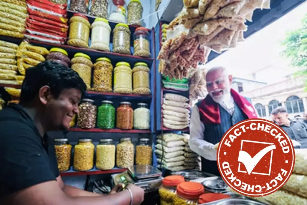 Fact Check PM Modi Jhalmuri Vendor Real SPG Commando Viral Claim Truth