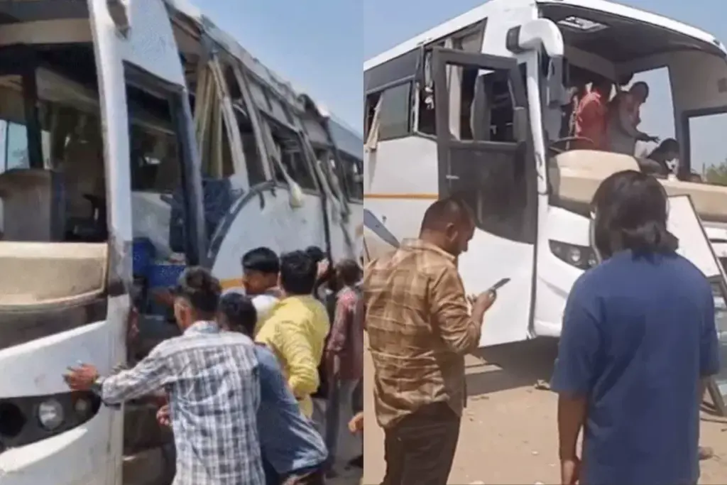 Ghazipur News, Road Accident, Tourist Bus Crash