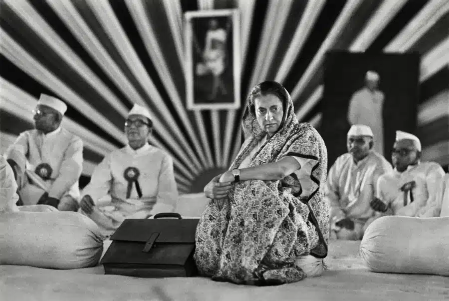 Indira Gandhi at Congress Session, 1967. Courtesy of the artist