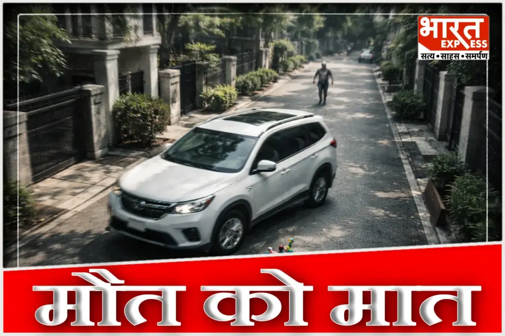 Indore Car Accident CCTV Video