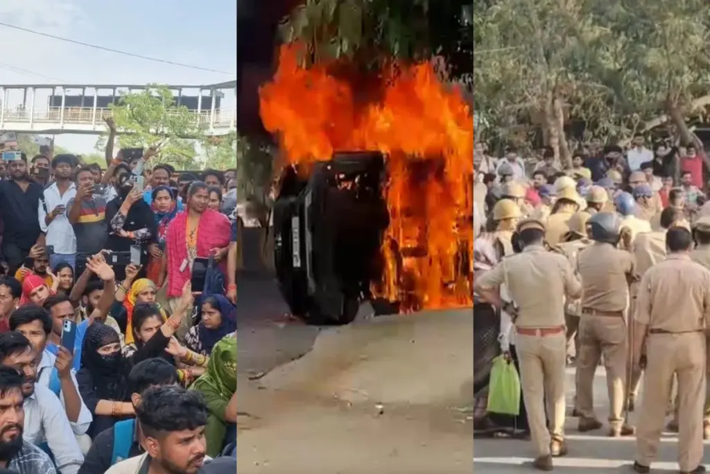 Noida News, Noida Phase 2 Violence, Noida Workers Protest