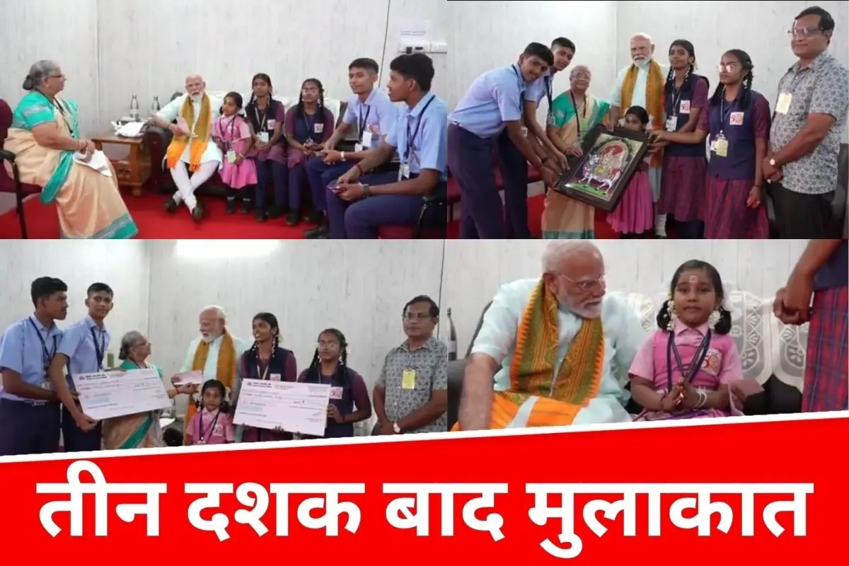 नागरकोइल में पीएम मोदी की गिरीजा जी से मुलाकात, शिक्षा और संस्कृति पर चर्चा