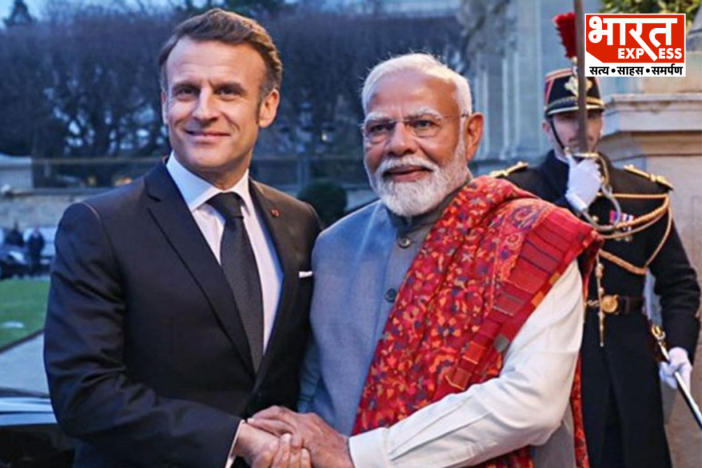 PM Modi, macron