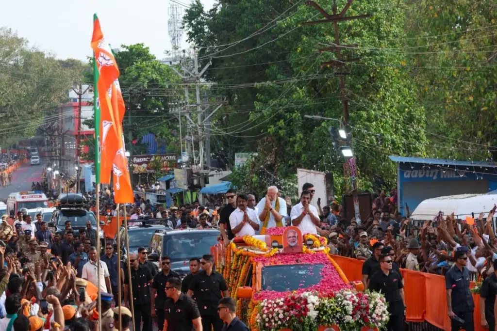 PM Modi Nagercoil Roadshow
