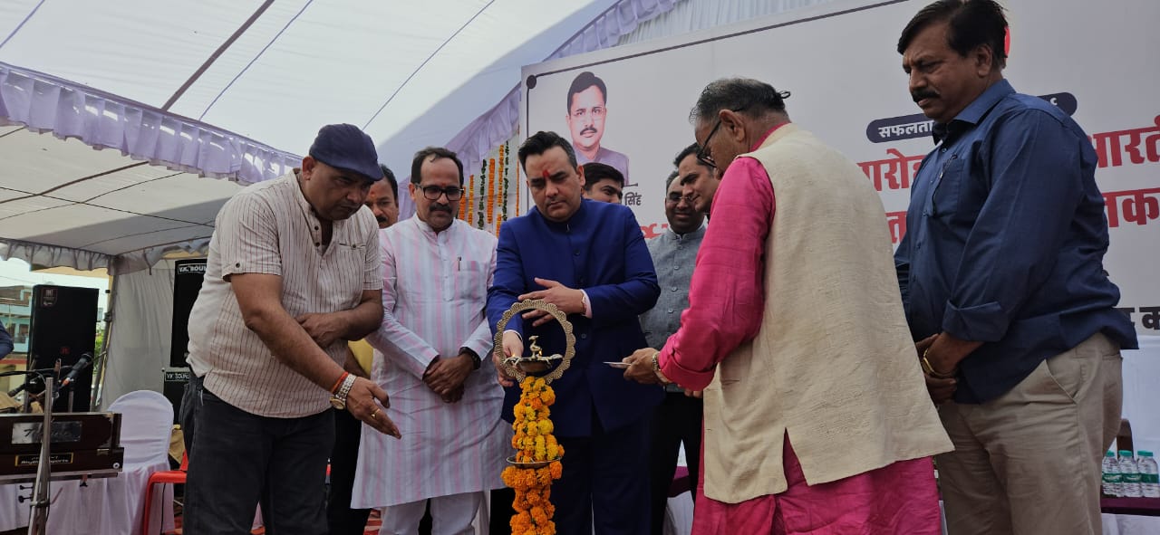 cmd upendrra rai inaugurates kailash gautam library prayagraj