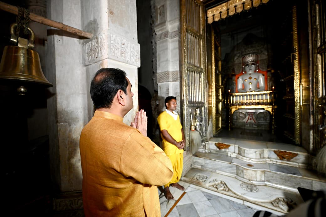 Gautam Adani In Jain Temple