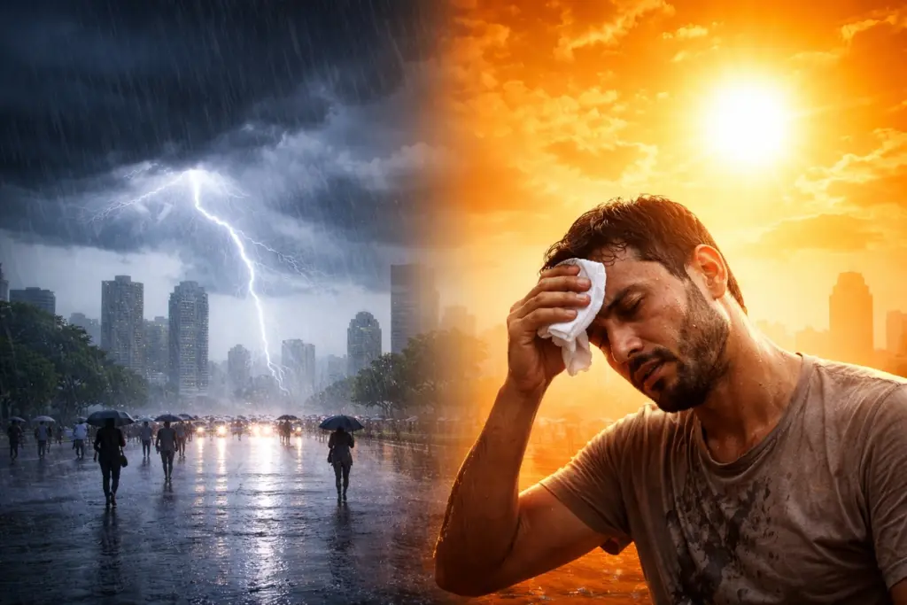 aaj ka mausam weather-update-april-18-heatwave-up-banda-delhi-ncr-rain-snowfall-kashmir
