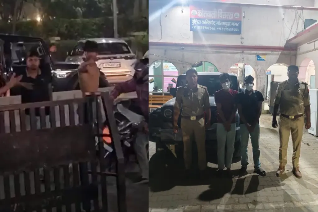 gaur-city-noida-road-rage-thar-hooliganism-video-viral-police-action