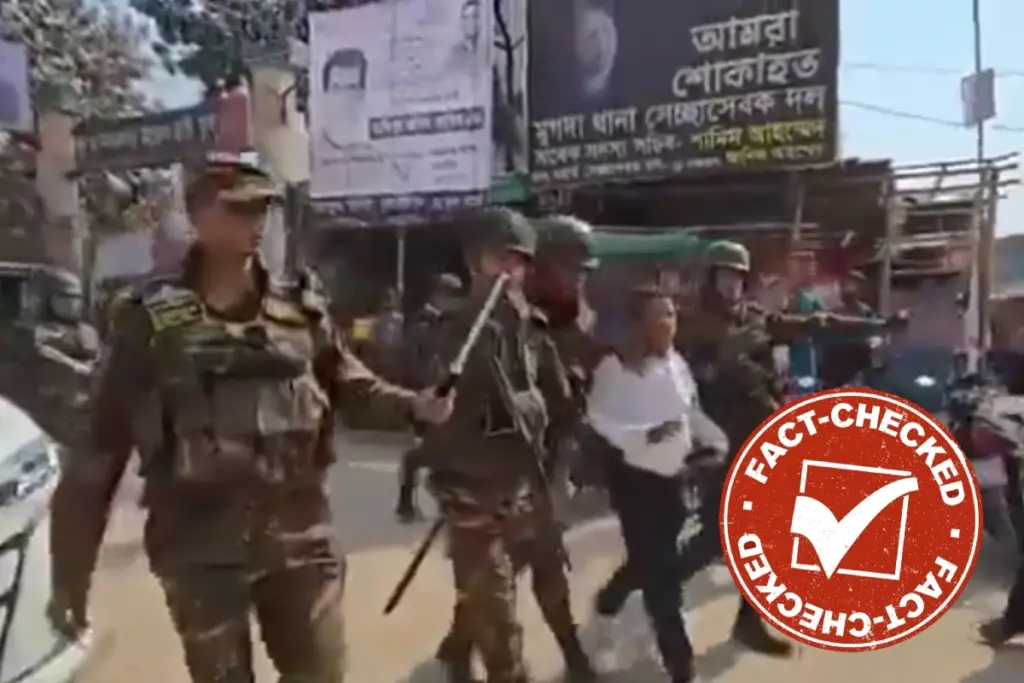 west bengal election fake video malda army action fact check bangladesh