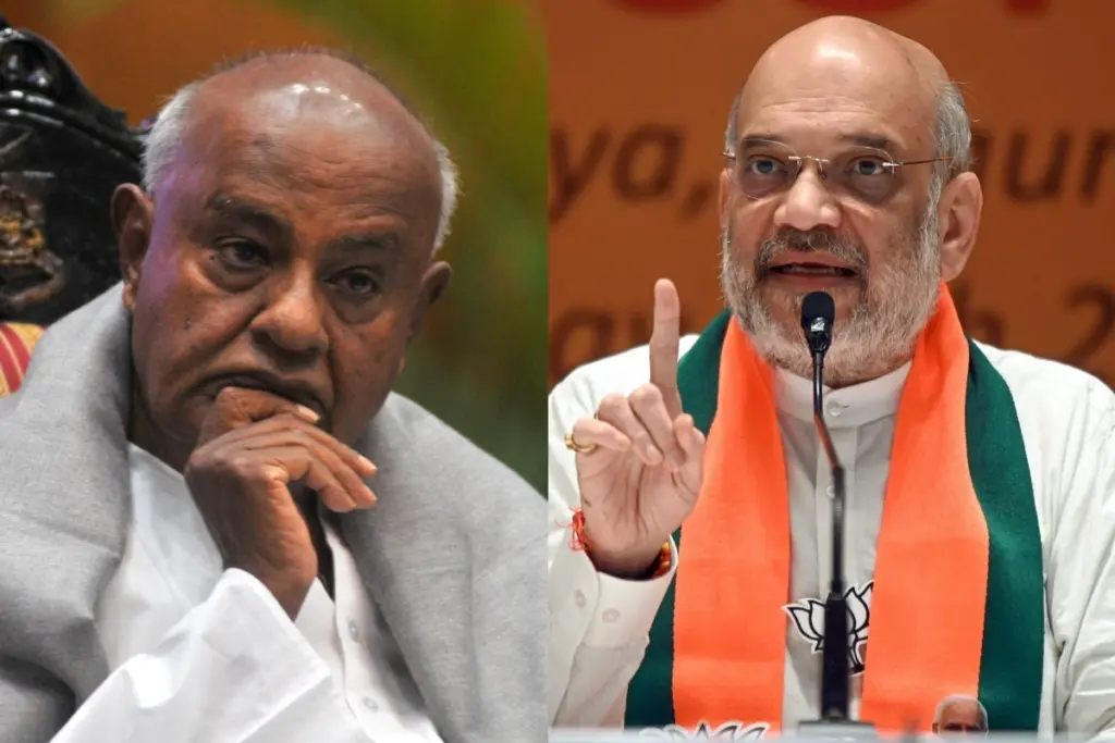 Amit Shah Greets Former PM HD Deve Gowda in Kannada on His Birthday