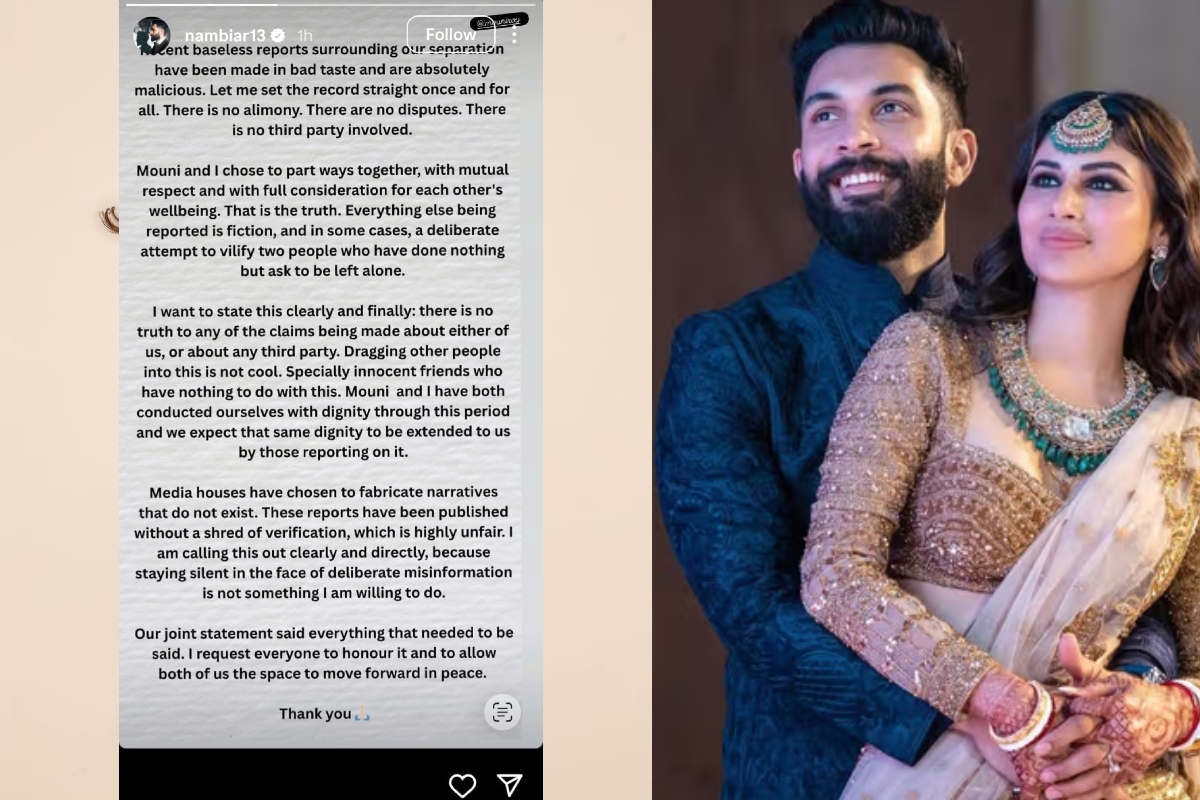 सूरज नांबियार ने शेयर की इंस्टाग्राम स्टोरी