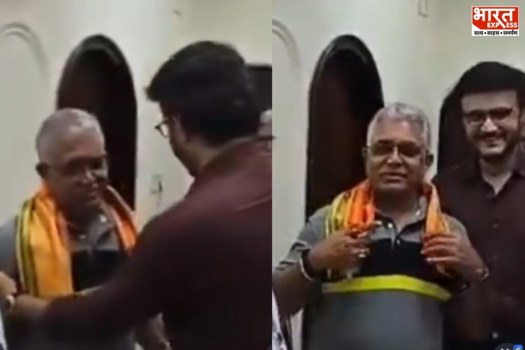 सौरव गांगुली ने मंत्री दिलीप घोष से की मुलाकात