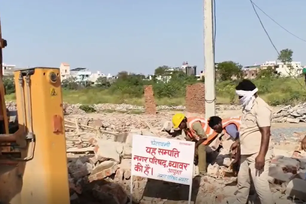 Beawar News, Rajasthan, Bulldozer Action