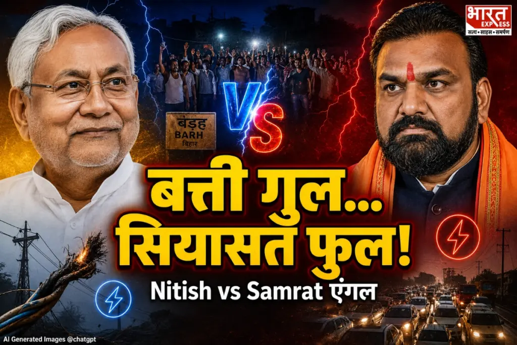 Bihar Politics On Power Cut Nitish Kumar Samrat Choudhary