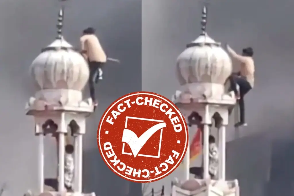 Fact Check 6 Year Old Delhi Mosque Vandalism Video Viral With Fake Recent Claim