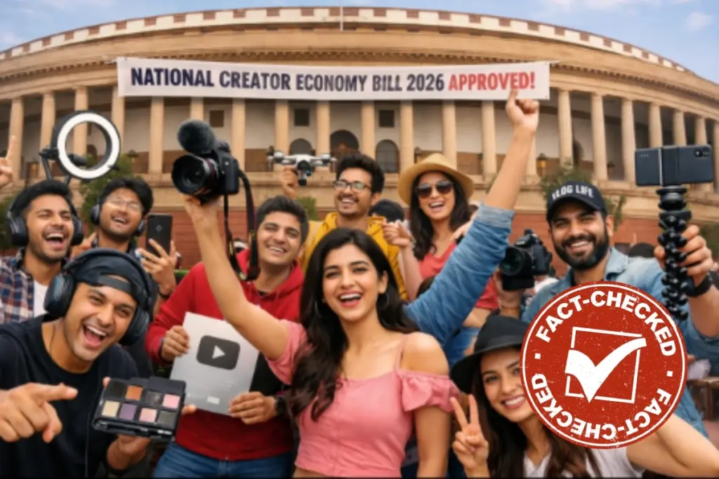 Fact Check Did Rajya Sabha pass National Creator Economy Bill 2026 Truth behind viral claim