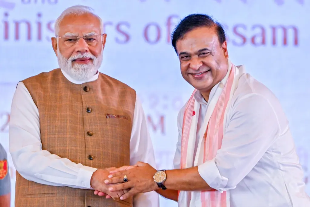 Himanta Biswa Sarma Sworn in as Assam CM PM Modi calls him a Great Administrator