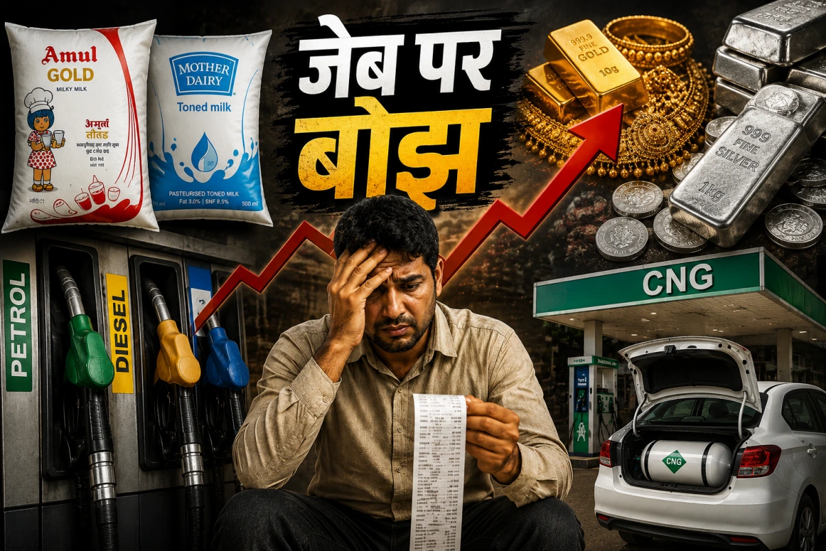 सोने से CNG तक: आम जनता पर महंगाई का चौतरफा हमला, पिछले 48 घंटों में क्या-क्या महंगा हुआ?
