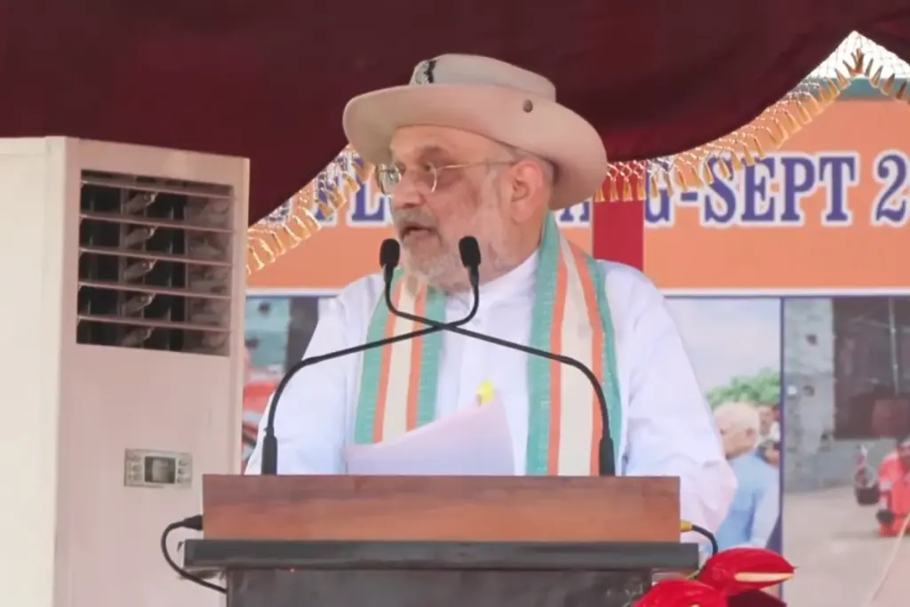 NDRF Honored with President's Colour Amit Shah Salutes Heroes in Ghaziabad