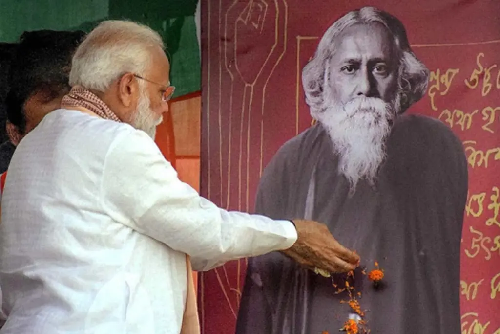 PM Modi Pays Tribute to Rabindranath Tagore on 25 Baisakh in Bengali