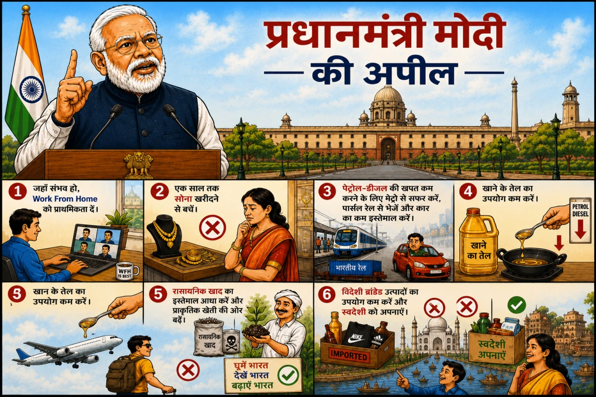 पश्चिम एशिया संकट और ग्लोबल एनर्जी मार्केट पर बढ़ते दबाव के बीच पीएम की देशवासियों से बड़ी अपील, क्या है मायने?